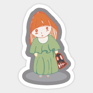 Halloween girl Sticker